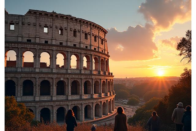 Ruines du Colisée à Rome